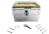 BTG-K Supco SUP Clear Plastic Locking Thermostat Guard, 5 1/4"  x 4 5/8" x 3" with Solid Base and Key