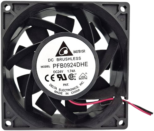 Computer Fan 24V DC 2 Wire 1.74A 92×38mm