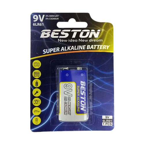 BATTERY BESTON ALKALINE 9V 6LR61