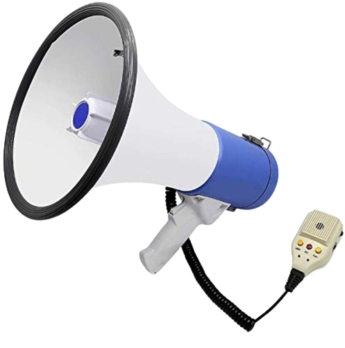 Sound and Long Range Megaphone PA Bullhorn Speaker for Police Safety Drills and Sports