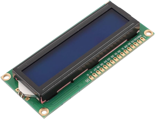 وحدة شاشة عرض LCD 1602A-5V لوحدة التحكم الدقيقة حرف أبيض على لوحة زرقاء