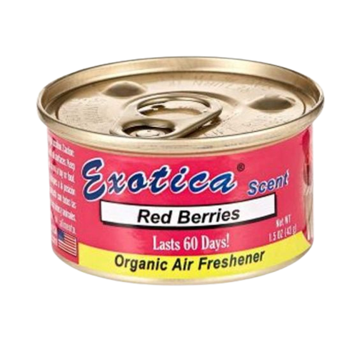 EXOTICA SCENT ORGANIC CAR AIR FRESHENER RED BERRIES 45G