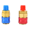 Car Air Conditioning Fluoridated Quick Connectors red+blue For Car-styling 1/4SAE R134A Quick Coupler QC - 12 LH - Alqamarshop