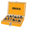 Ingco Router bits set  AKRT1201 12pcs 6mm - Alqamarshop