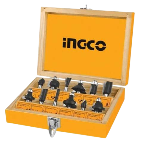 Ingco Router bits set  AKRT1201 12pcs 6mm