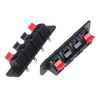 Speaker Socket Connector Terminal Push In Jack Spring Load Audio Speaker Terminals 4 Positions 4 Pin - Alqamarshop