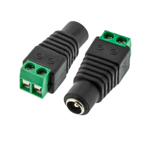 DC Power Jack-Female Connector with 2 pin Screw Terminal 1pc