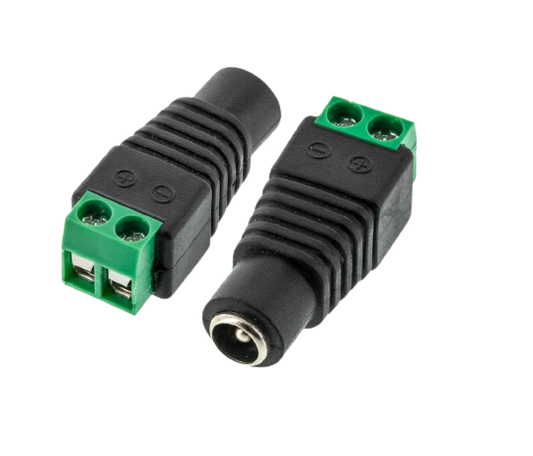 DC Power Jack-Female Connector with 2 pin Screw Terminal 1pc