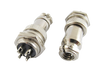 Thread Male Female Panel Metal Aviation Wire Connector Plug CNC 4 PIN 1pc - Alqamarshop