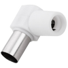 Plastic female angled TV antenna connector - Alqamarshop