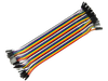Female to Female jumper connecting wires for Arduino breadboard 30cm - Alqamarshop