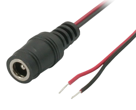 DC Female Jack to Open Wire Adapter Cable 0.30 m