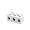 High-temperature ceramic terminal block high power copper connector 3P hole  32A - Alqamarshop