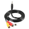 Male to 3 RCA Cable Male Audio Video AV Cable Wire Cord - Alqamarshop