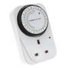 7 Day Weekly Programme Mechanical Timer Switch for UK Power Sockets - Alqamarshop