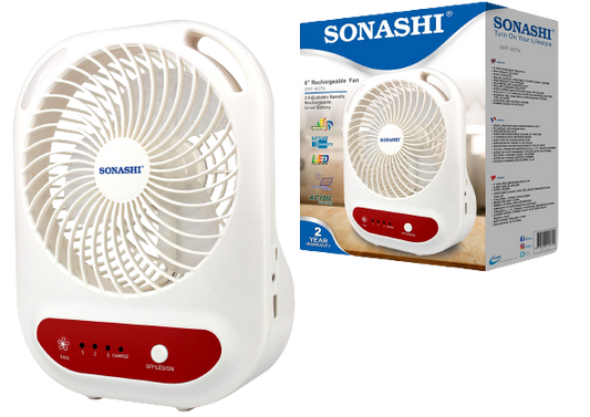 Sonashi Rechargeable Mini Fan SRF-607N