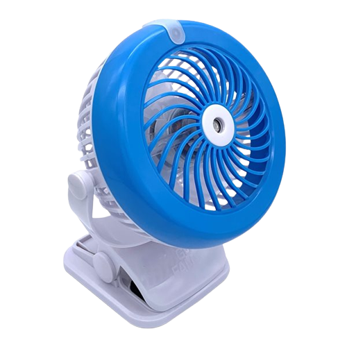 Fan Cool Mist White Plastic Cordless Fan 3-Speed 10w