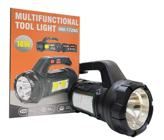 5 in 1 Multi Functional Torch light 18W HM-7729G