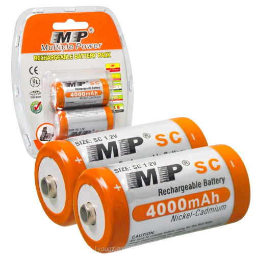 MP Rechargeable Battery 4000mAh 1.2V Ni-CD