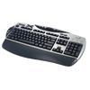 Genius Scroll USB Keyboard Black/Silver KB-21e - Alqamarshop