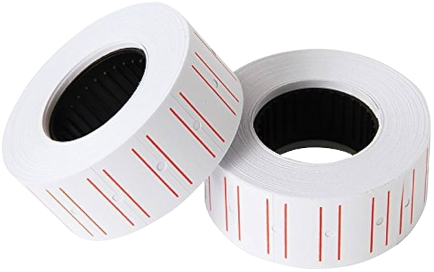 White Price Labels 10Rolls