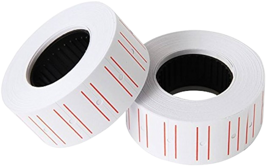 White Price Labels 10Rolls