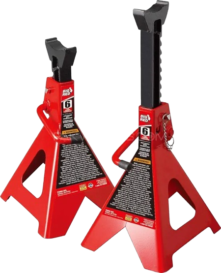 BIG RED Steel Jack Stands Double Locking 6 Ton