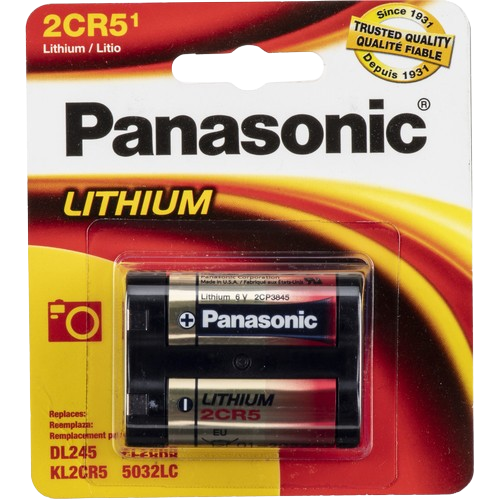 Panasonic Photo Lithium Battery 1400mAh 2CR5