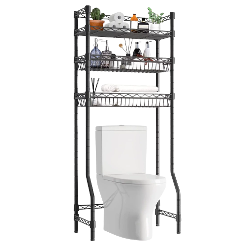 Three-tier metal toilet rack organizer for bathroom, variety of colors / tw-101 / 80708