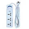 Blue Deep 3 Way High Quality Power Socket, 5 Meter, AC 220-240 V, White | 503