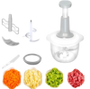 FOOD Hand Pat Manual Food Processor Chopper Cutter