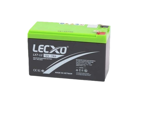 LECXO Lead Acid Battery 12V, 7AH LX7-12