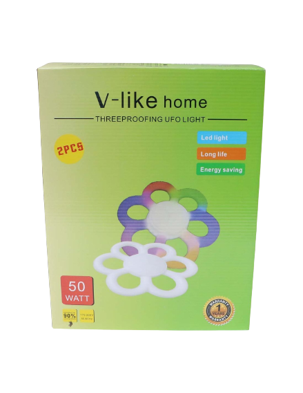 V-LIKE HOME LED POWER SAVING BULB 50W 2Pcs