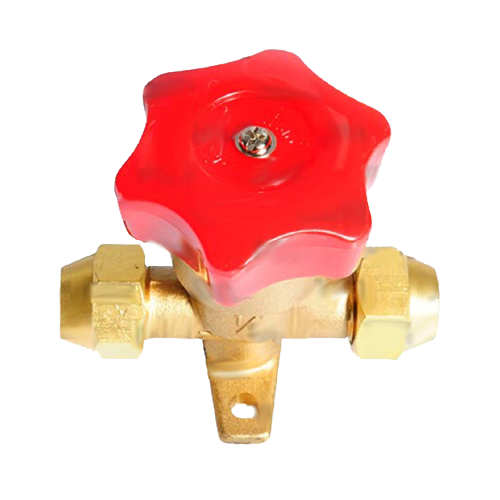 Shut-off valve flare 1-2 inch sae