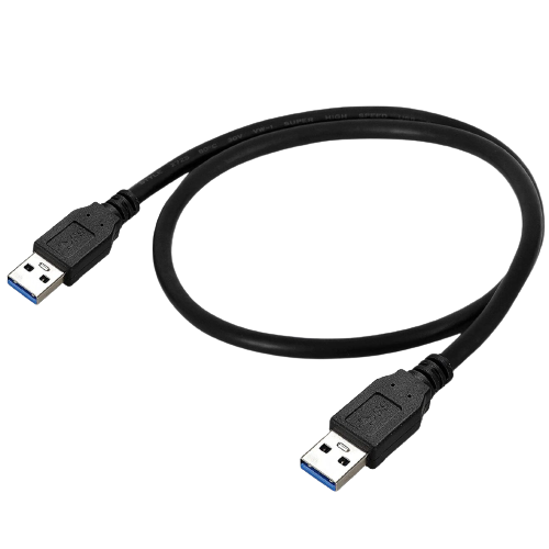 كابل USB 2.0 فائق السرعة من النوع A – من ذكر إلى ذكر USB بطول 1.5 متر – أزرق