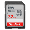 Sandisk Ultra SDHC UHS-1 Card, 32GB 120MB/S - Alqamarshop