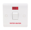 20A 1-GANG DP WATER HEATER SWITCH WHITE WITH NEON - Alqamarshop