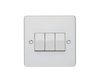 MK 3 Gang 2 Way Plateswitch 10 Amp