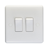 MK 2 Gang 2 Way Switch - Alqamarshop