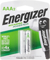 Energizer NH12PPBP2 Power Plus AAA 700mAh Two Rechargeable Batteries