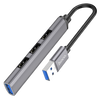 HOCO 13cm USB hub 4-in-1 “HB26” USB3.0+USB2.0*3 - Alqamarshop