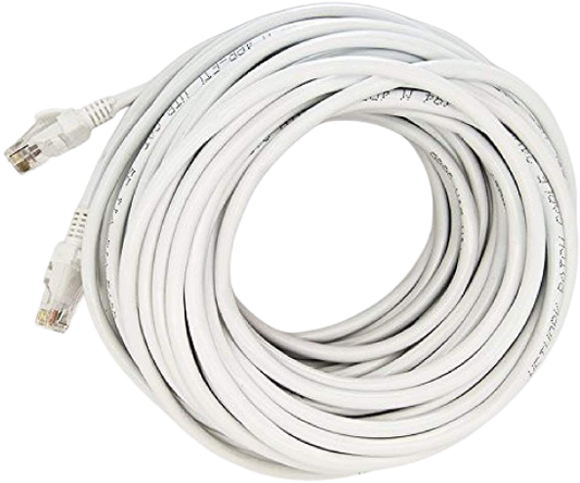 Cat-6 Ethernet Patch/LAN Cable (25M, White)