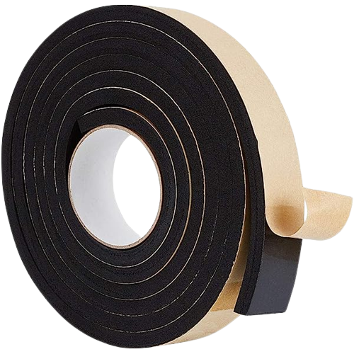 5m Self Adhesive Foam Strip 25mm(W) x5mm(T) Black  Single Sided Weather Stripping Foam Seal Tape for Window  Door Insulation (5m/Roll)