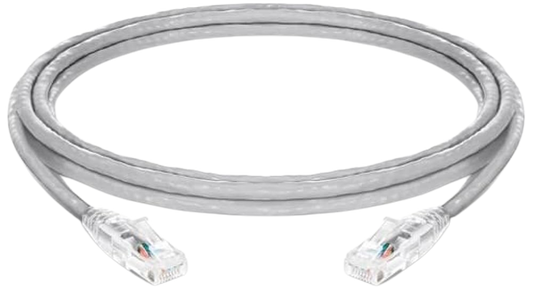 tecmac (3m) Cat6 Snagless Unshielded (UTP) PVC CM Ethernet Network Patch Cable, Gray