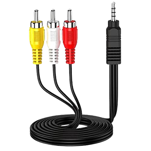 3 Meter 3.5mm To RCA Camcorder Handycam AV Audio  Video Output Cable 3.5mm Stereo 1/8" TRRS To 3 RCA Male Plug AUX Cable Converter Splitter Cord