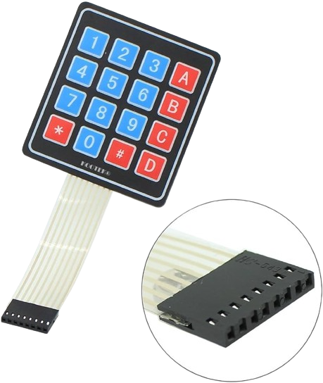 Matrix Keypad Membrane Switch for Arduino 16 key REES52 4×4