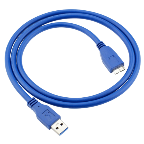 3 meter/118 Inch USB 3.0 Male-cro-B Male Cable Sync and  Charge Power Cord(Blue,1 PCS)