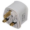 UK mains plug, 13A fuse, white - Alqamarshop