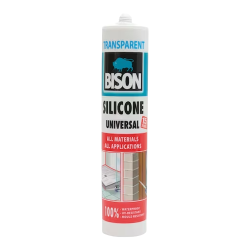 Bison Silicon Universal Sealant, Transparent, 280ml