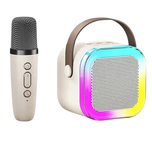 Mini Audio Microphone Karaoke Bluetooth Speaker K12